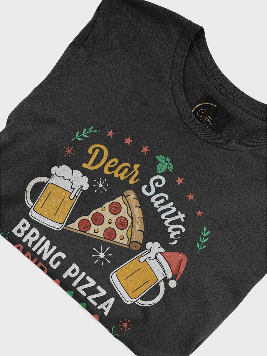 Dear Santa Bring Pizza and Beer Bella+Canvas Tee product image (38)