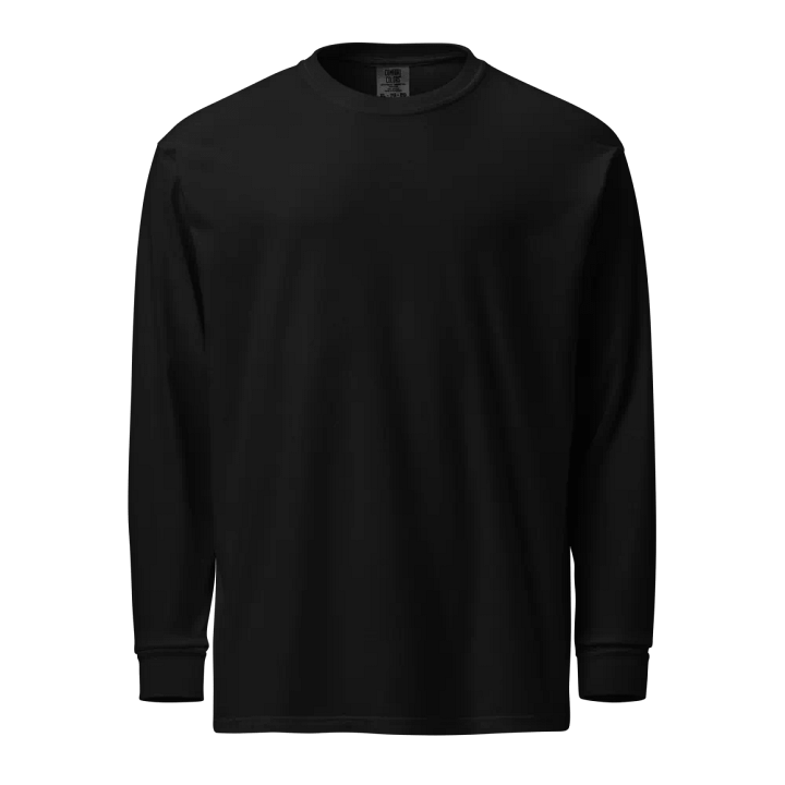 Heavyweight Long Sleeve Shirt [Quote 1] | Garment-Dyed, Unisex product image (3)