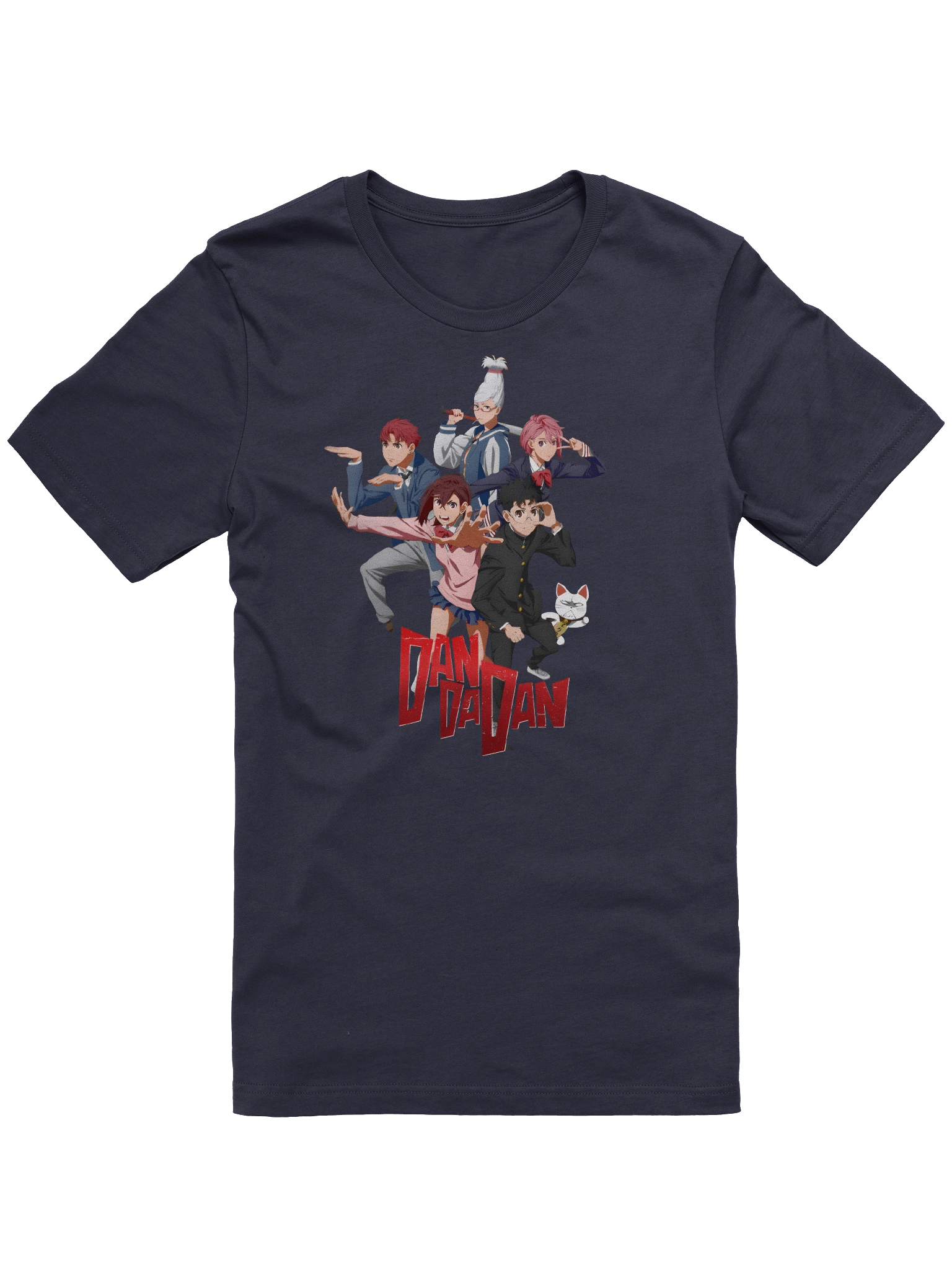 Dandadan T-Shirt – Full Crew Pose Anime Tee (NAVY) product image (1)