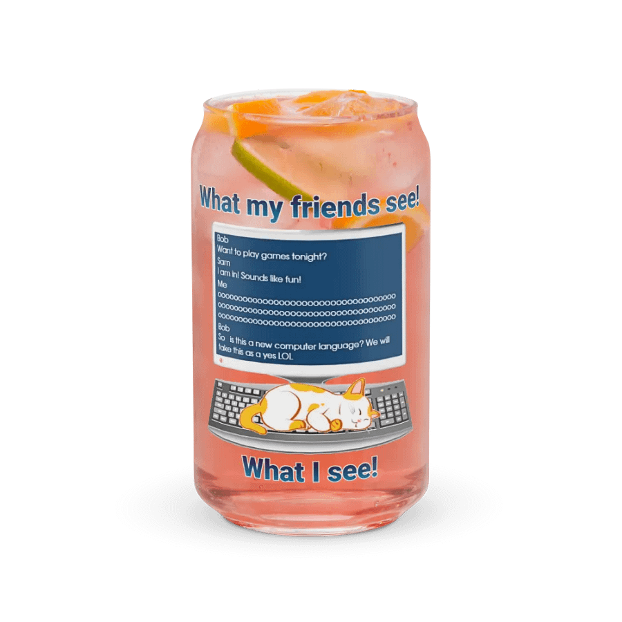 Sleeping Cat Can-Shaped Glass product image (11)