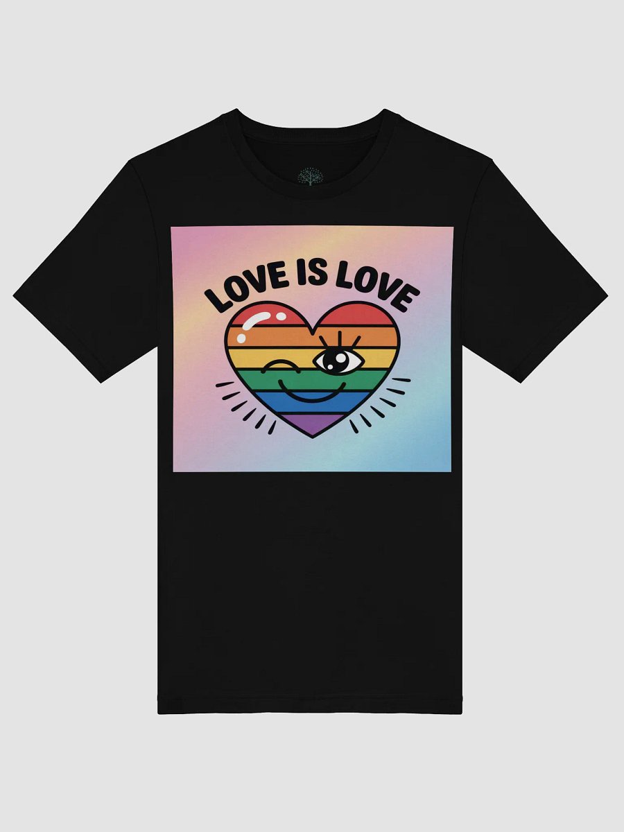 Love is Love Pride T-Shirt | Graphic Grove | Celebrate Equality with Rainbow Heart Design product image (45)