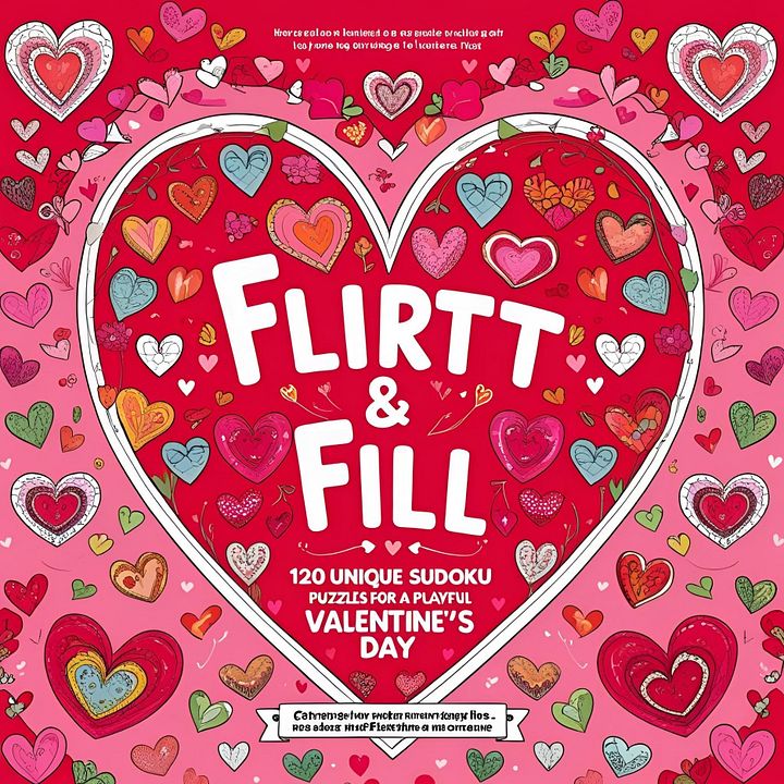 Flirt & Fill - 120 Unique Sudoku Puzzles for a Playful Valentine’s Day product image (1)