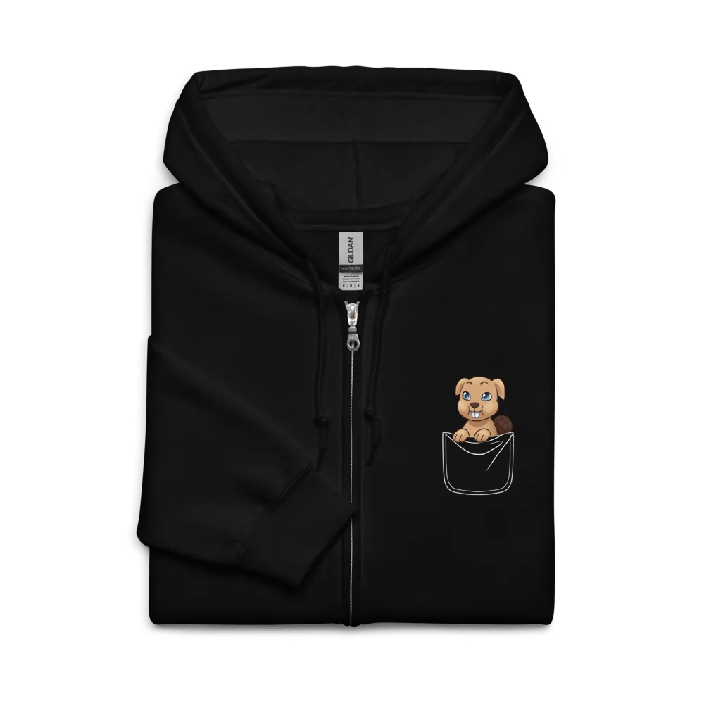 Pocket Beaver Zip Hoodie product image (3)