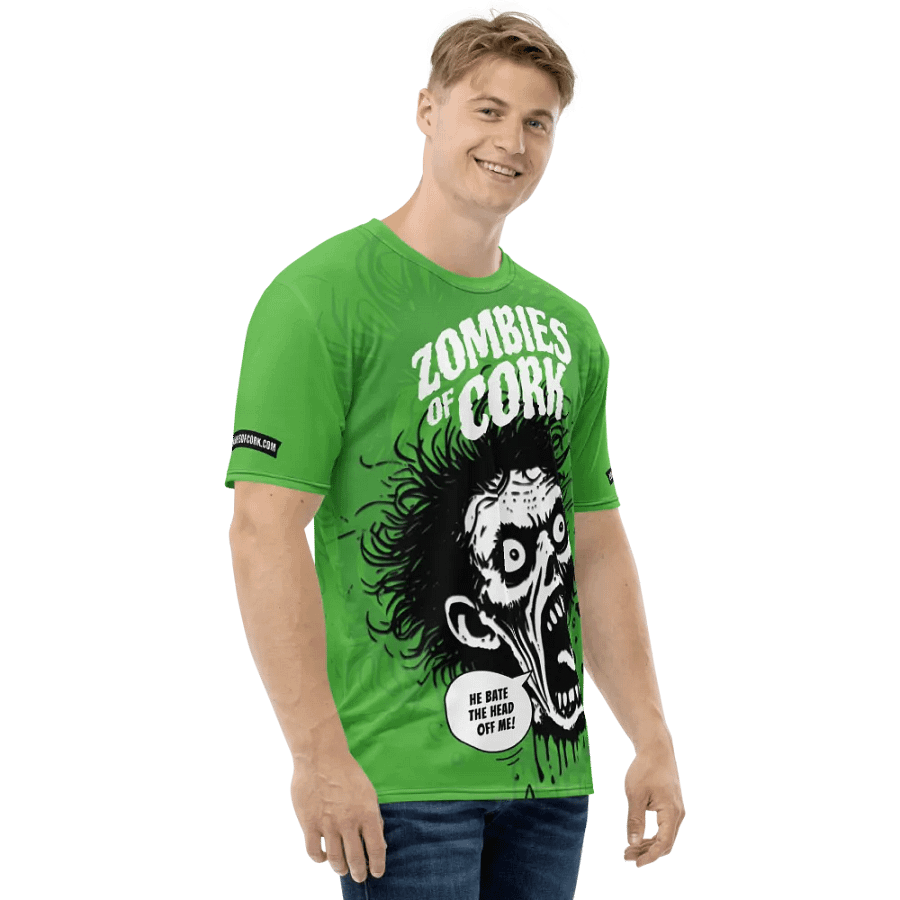 Zombie Floating Head Allover Print T-Shirt (Zombie Green Version) product image (6)