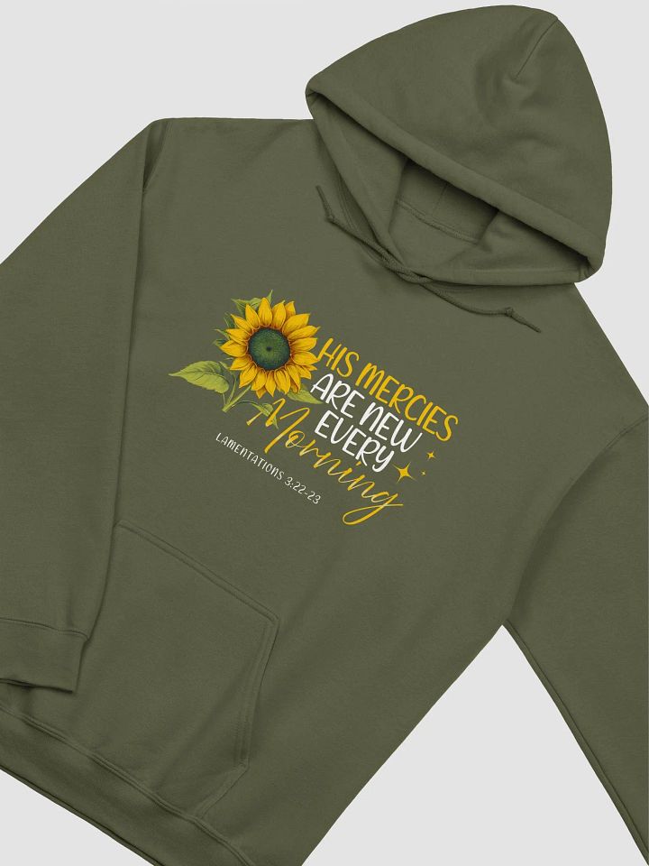 New Mercies Sunflower Hoodie - Lamentations 3:22-23 product image (17)