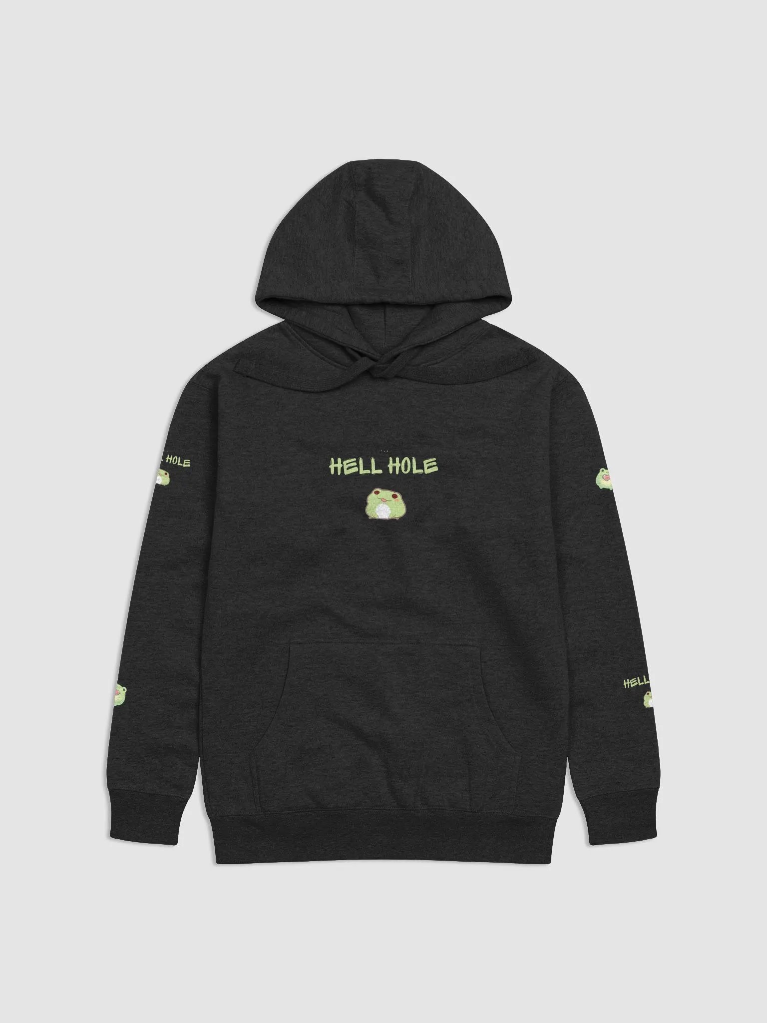hell hole frog cotton hoodie product image (1)