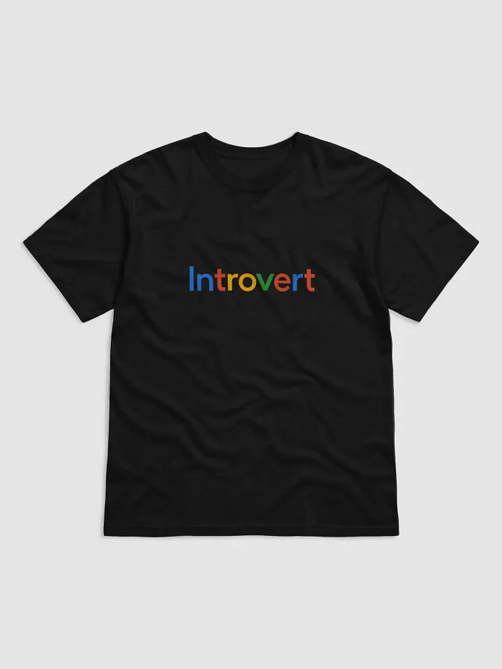 Introvert Typography T-shirt - 100% Cotton product image (1)