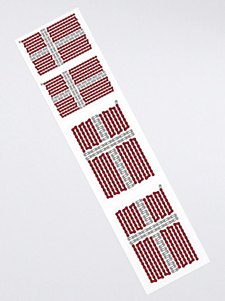 Denmark Bike Chain Flag Stickers, Mixed Size 4 Pack product image (2)