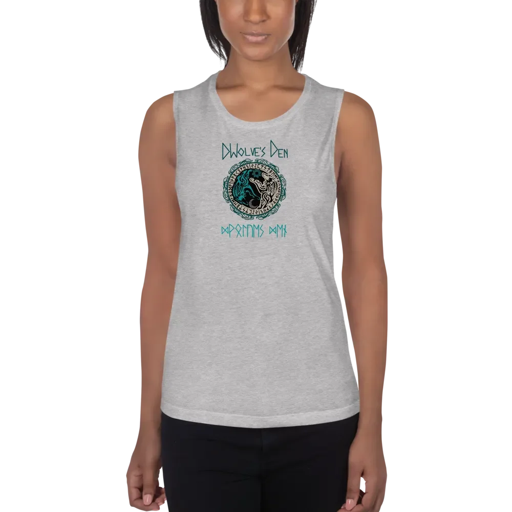 Mystical Wolves Den Flowy Tank product image (4)
