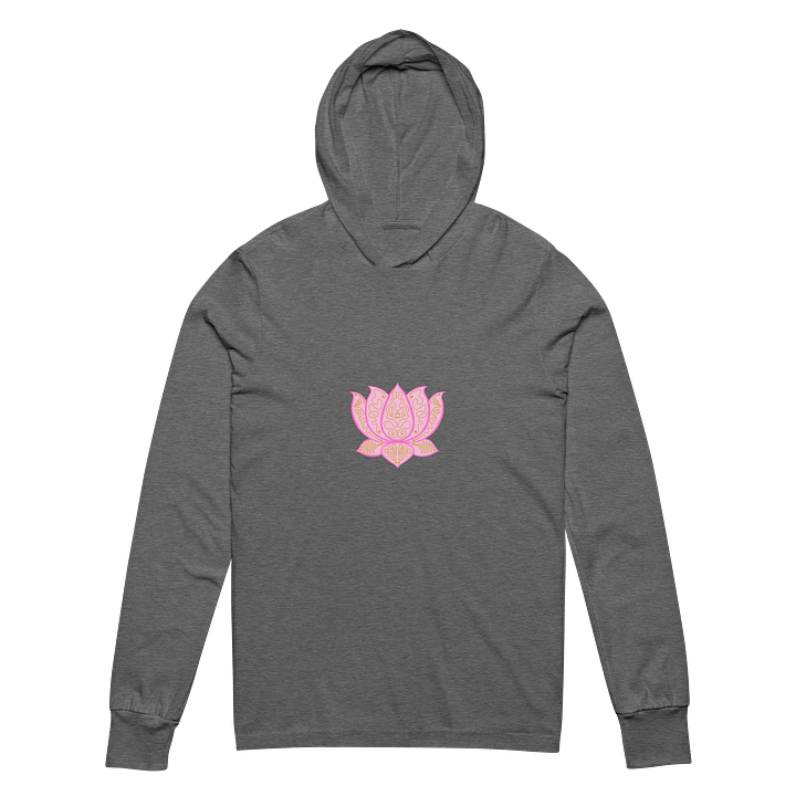 Golden Lotus Unisex Hooded Long Sleeve Tee product image (2)