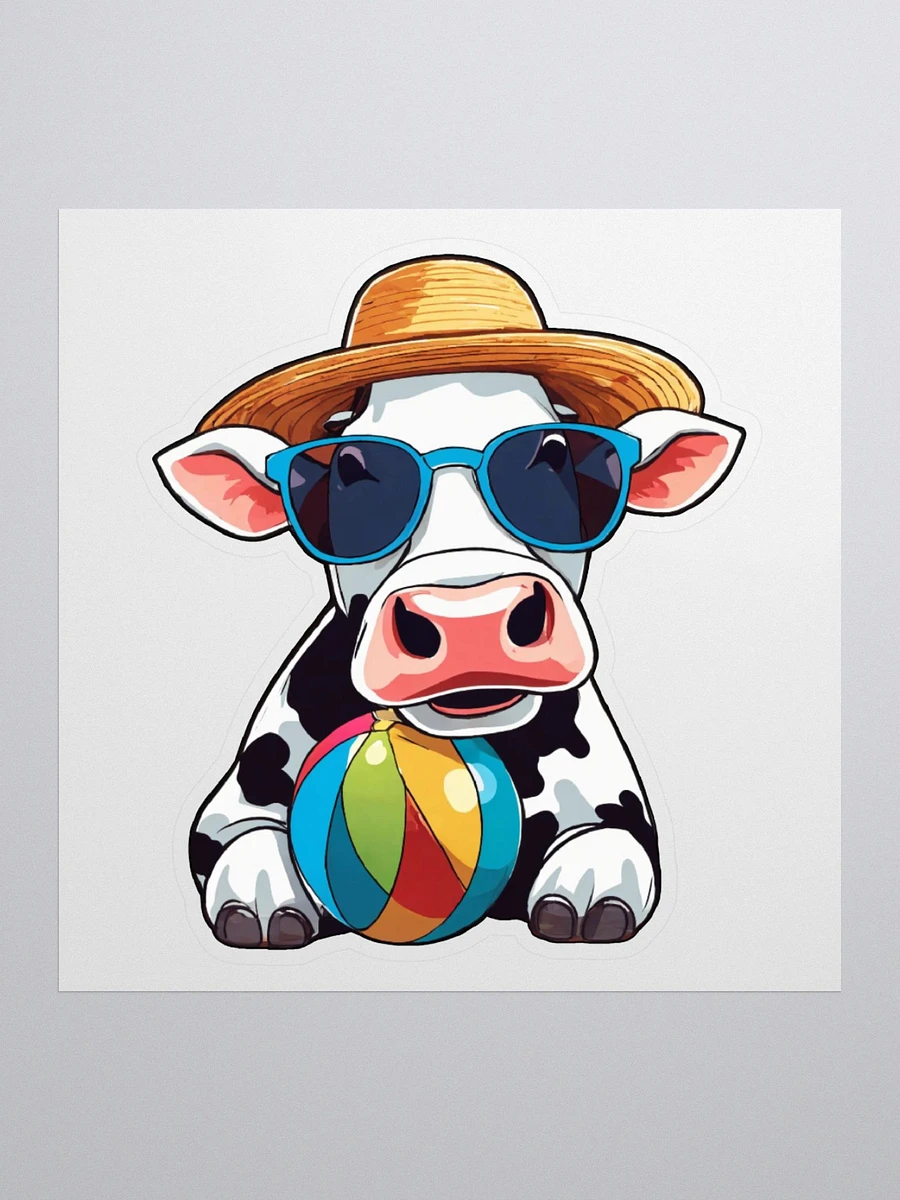Beach Ball Cow Sticker product image (2)