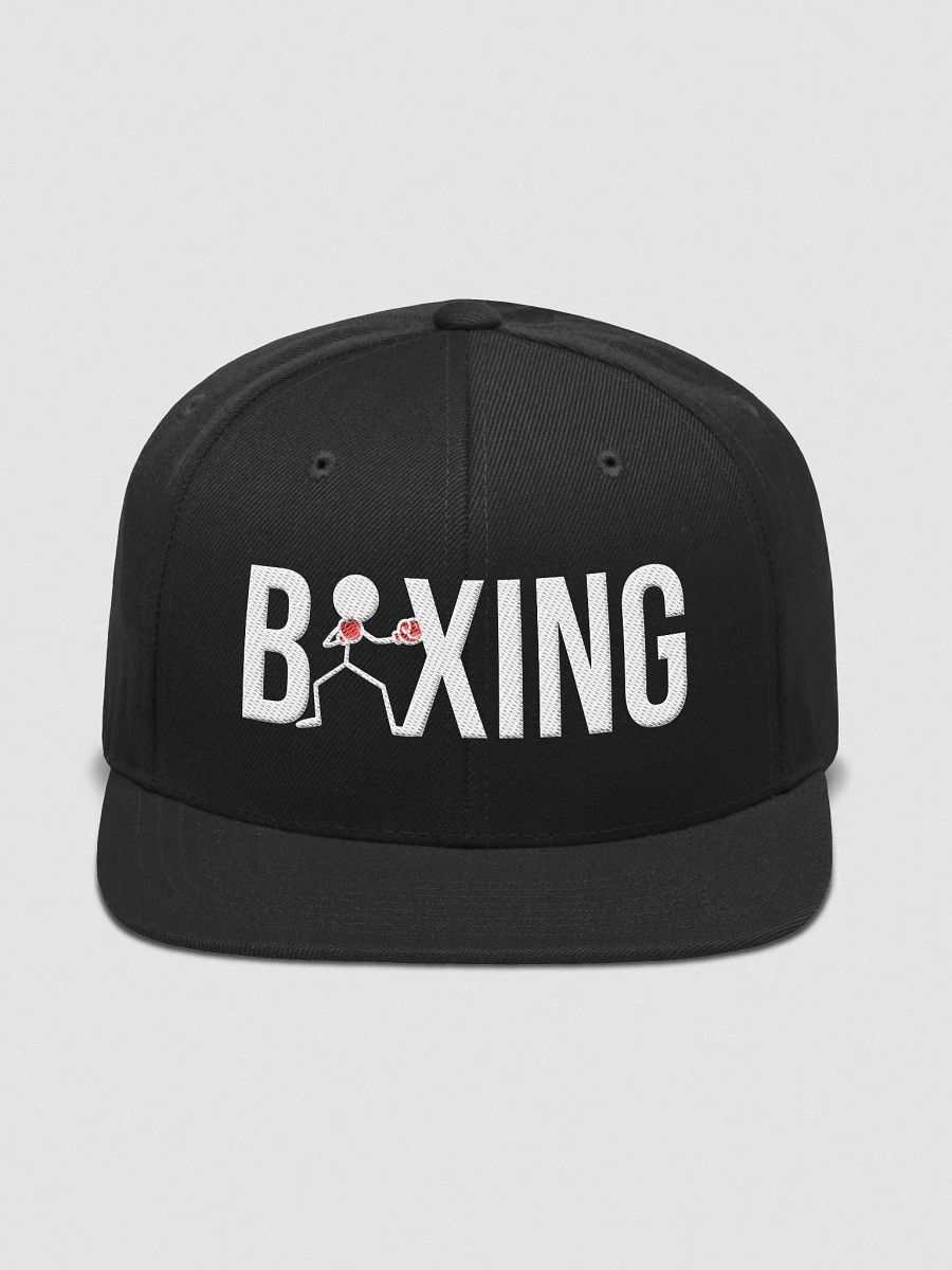 BOXING STICKMAN FLAT CAP - BLACK product image (1)