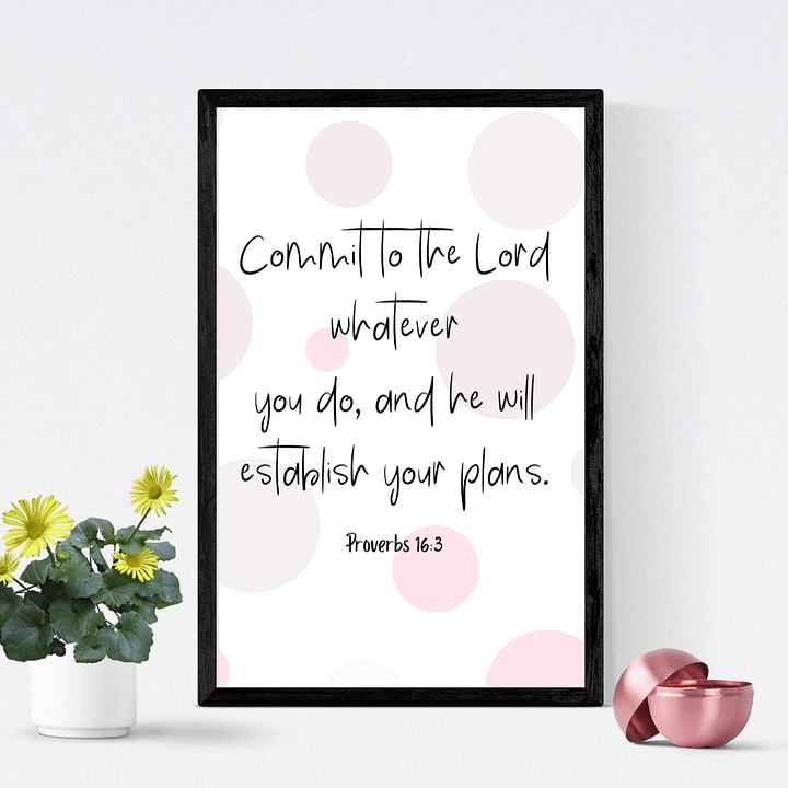 Proverbs 16:3 Commit to the Lord whatever you do product image (1)