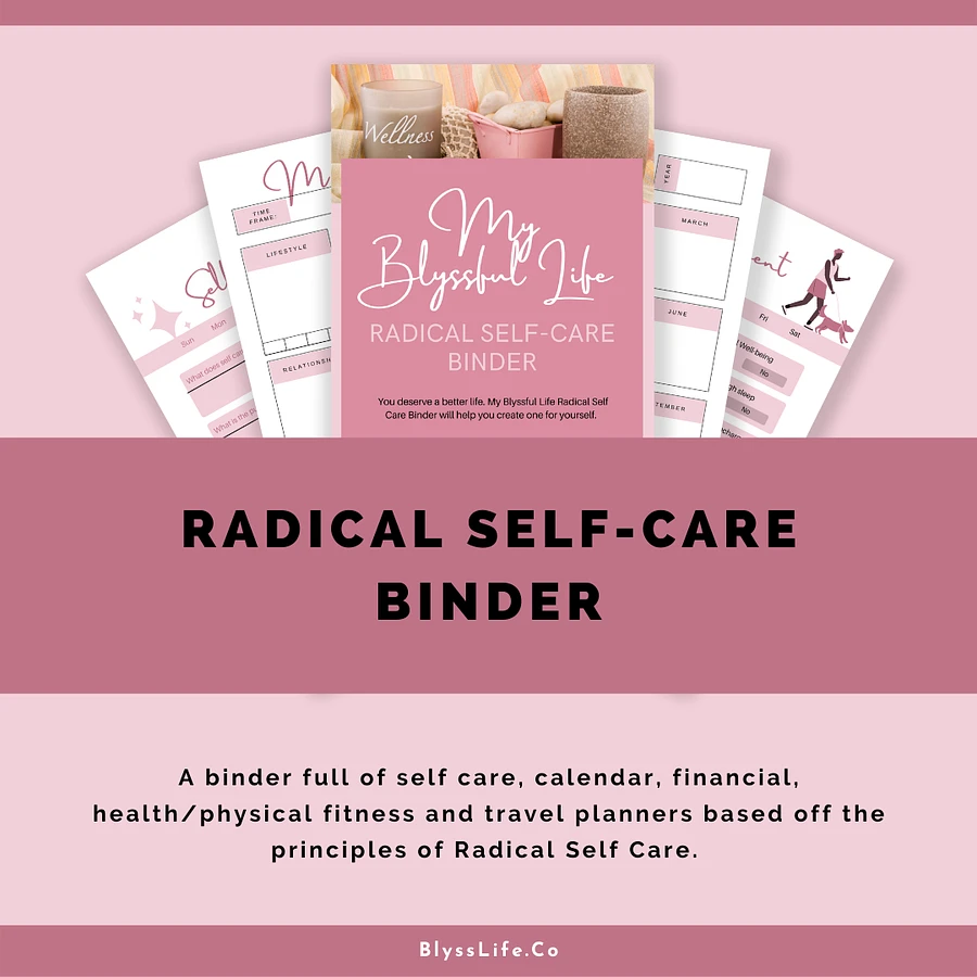 Radical Self-Care Binder product image (4)