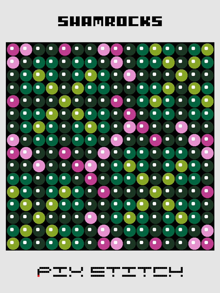 Shamrocks Pixel Art product image (1)