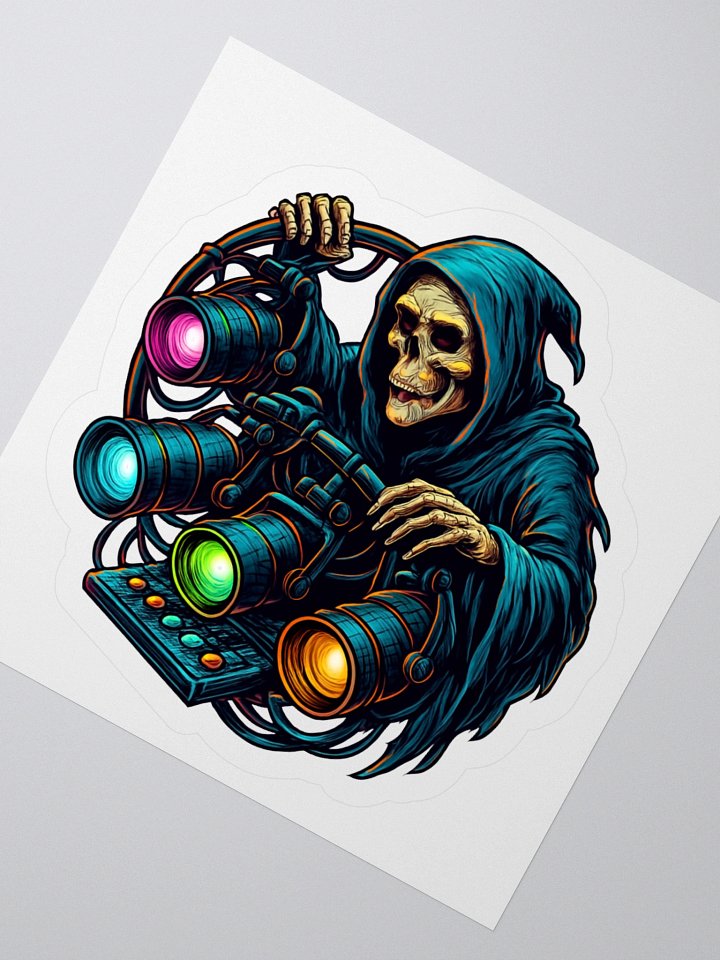 Theatrically Jerry: "Grimm, Spot Me!" Grim Reaper Stagehand Stickers product image (5)