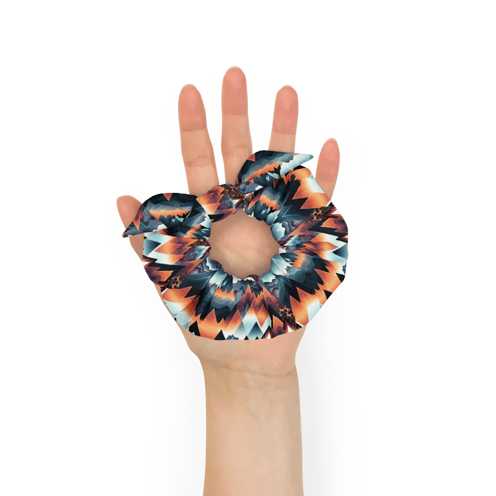Hair Scrunchie - Modern Rustic Boho Mountain Peaks product image (6)