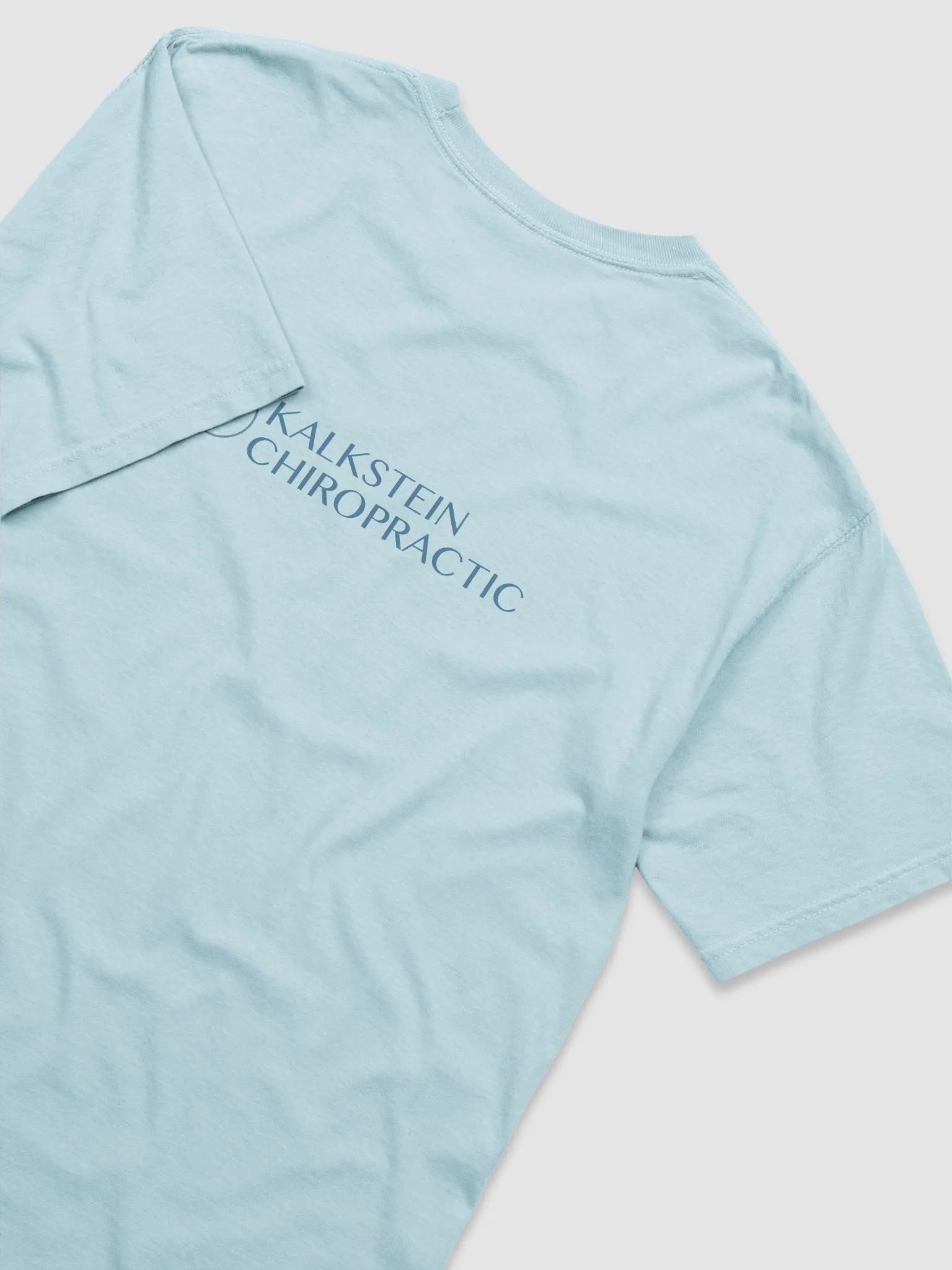 Kalkstein Chiropractic Comfort Colors Blue Logo Tee product image (24)