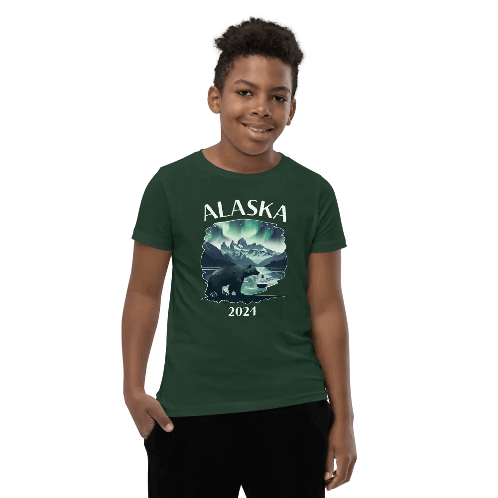 Alaska Wildlife 2024 Teens Dark T-Shirt product image (7)