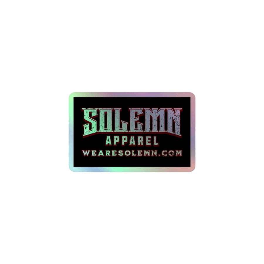 Solemn Holographic Stickers product image (1)
