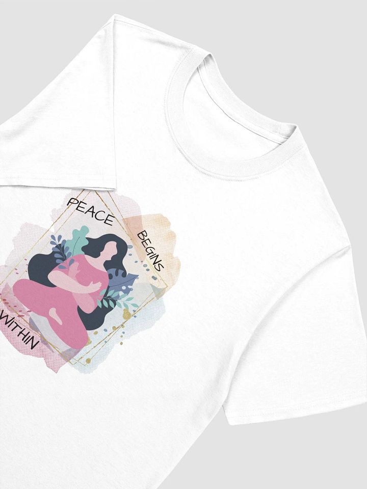 Peace Begins Within T-Shirt | Soft Lightweight Unisex Tee for Comfort & Mindfulness product image (34)