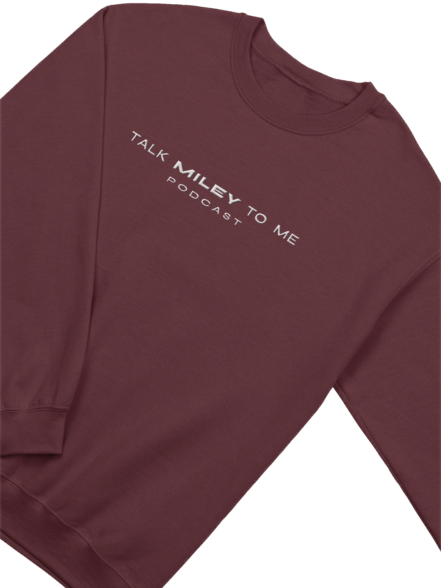 Talk Miley to Me Podcast - Dark Colors Crew Neck Sweatshirt - Embroidered product image (3)