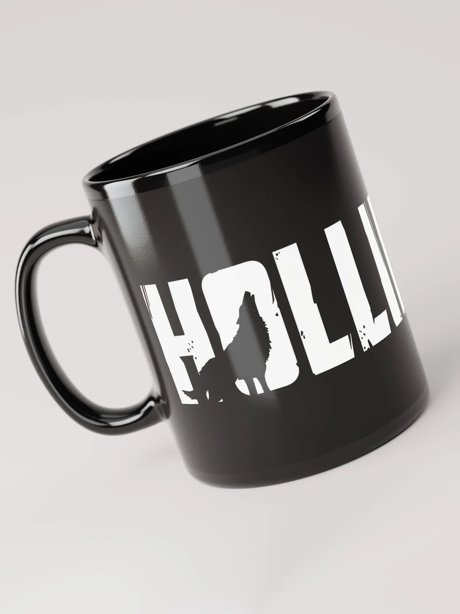 Holliedayz logo black mug product image (6)