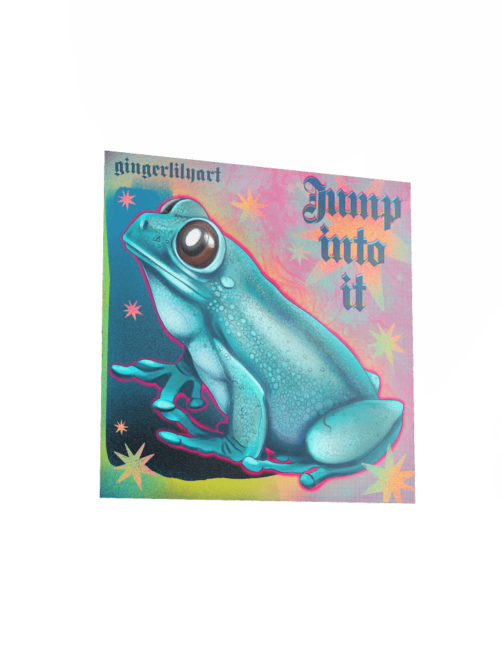 jumping frog print product image (3)