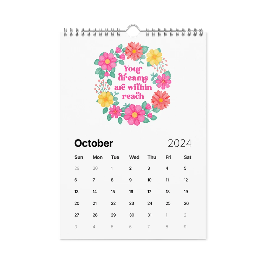 Vibrant Floral Motivational Quotes Calendar product image (14)