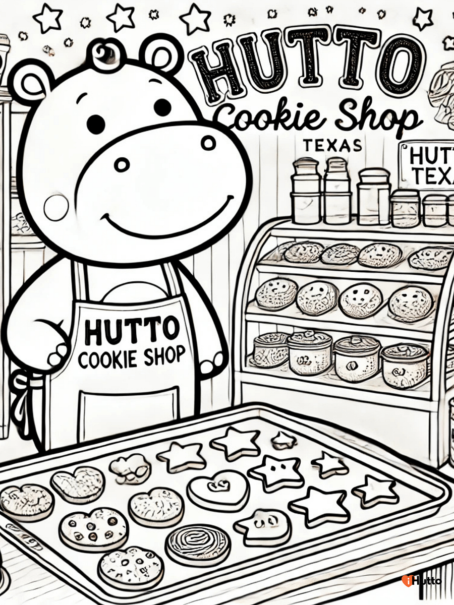 Hippos in Hutto Coloring Pages – Instant Download product image (5)