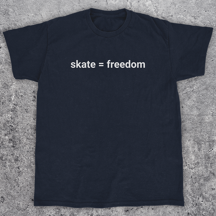 Skate = freedom, Skateboarding t-shirt, Unisex product image (1)