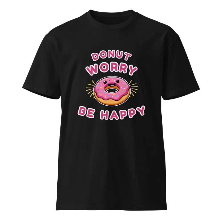 Happy Donut Cartoon T-Shirt product image (1)