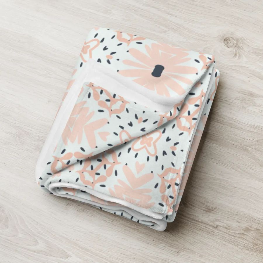 Pink Floral Blanket product image (2)