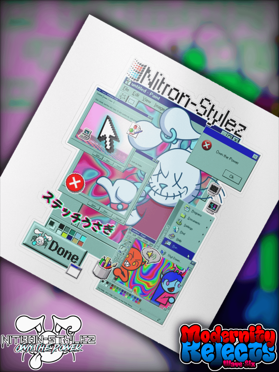 Wave 6 - Window Split Kiss Cut Sticker product image (1)