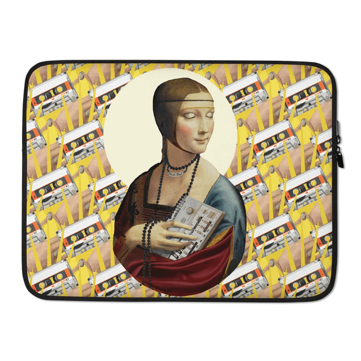 TB 303 Chill-out Lady by Frank Fonik, Techno EDM Laptop Sleeve product image (2)