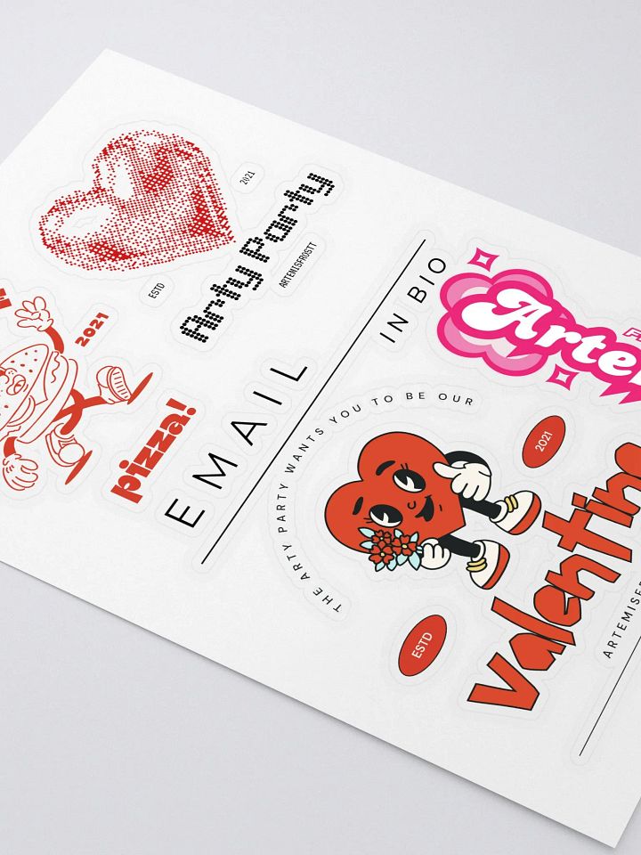 Artemis Red Sticker Bundle product image (2)