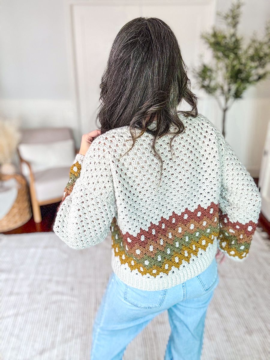 Shades of Diamonds Pullover Crochet Pattern product image (4)