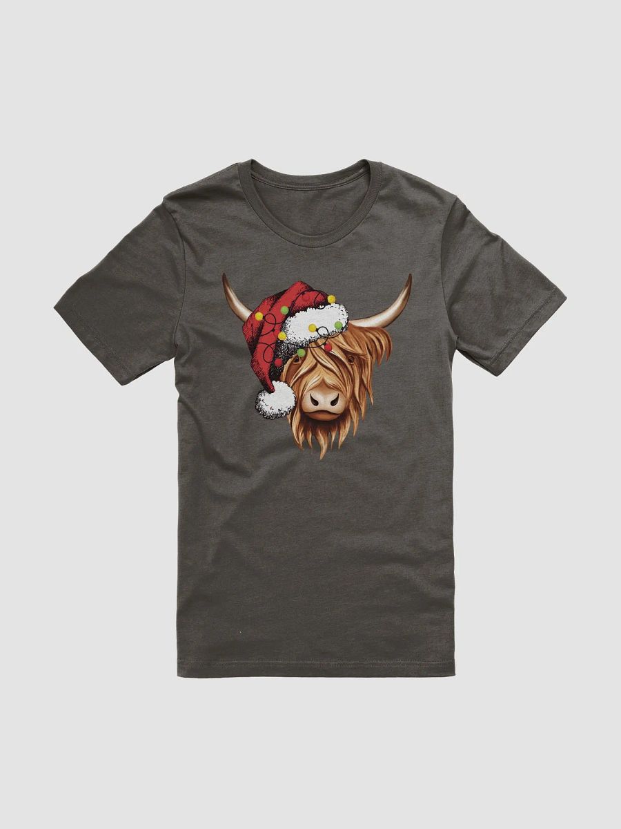 Christmas Highland Cow with Lights - T-Shirt product image (1)