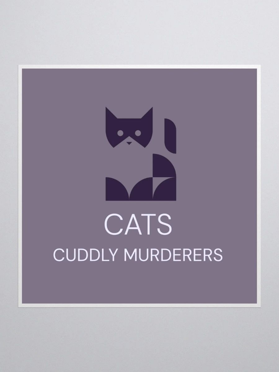 Cats Cuddly Murderers Kiss Cut Stickers product image (3)