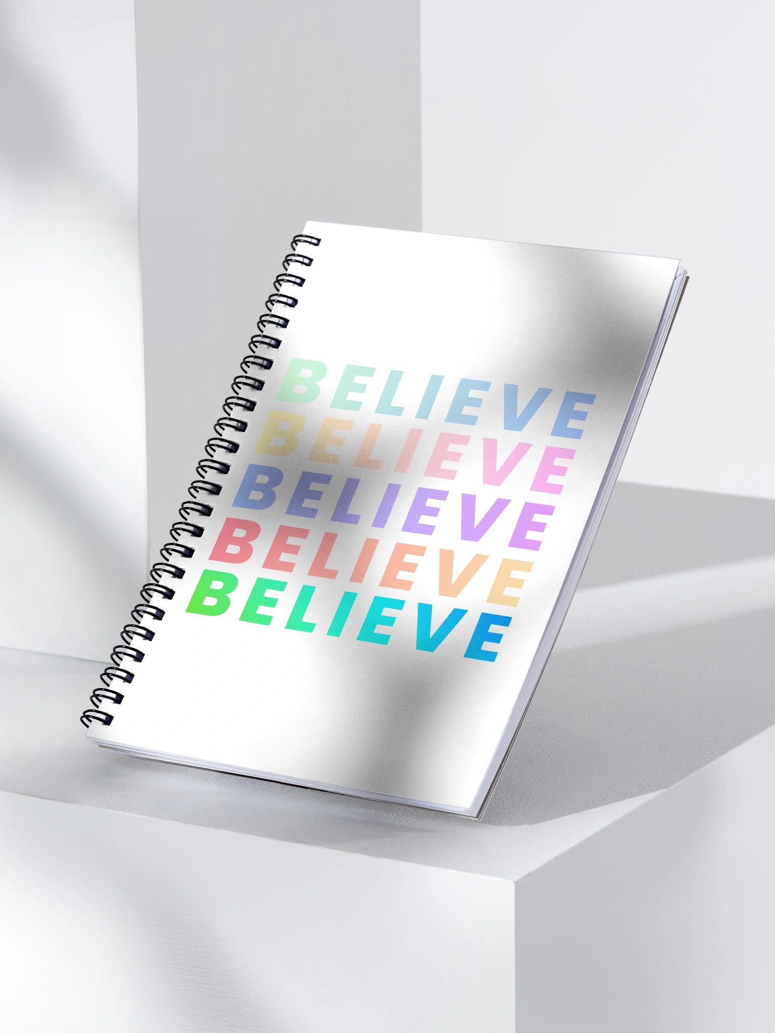 Vibrant Believe Spiral Notebook product image (3)