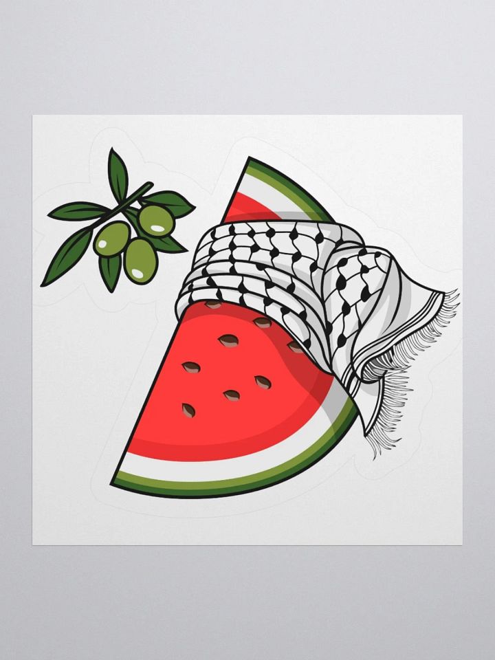 Keffiyeh Watermelon Kiss Cut Stickers product image (2)