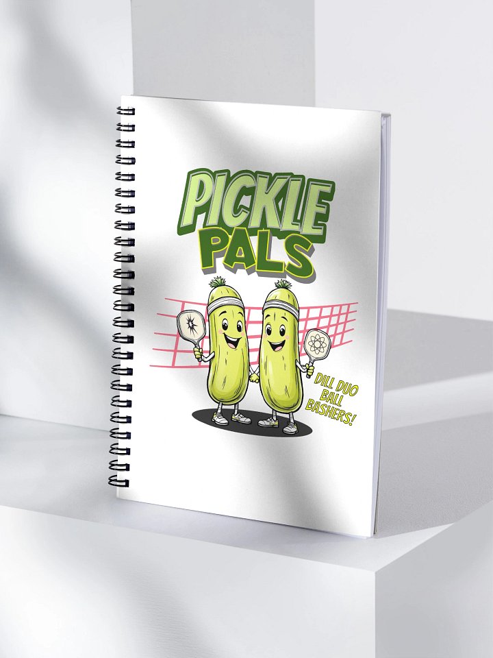 Pickleball Pals Dill Duo Ball Bashers Doodle Spiral Notebook product image (1)