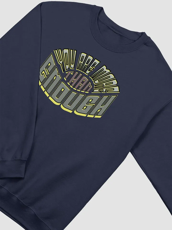 You Are More Than Enough Empowerment Stripes Crewneck Sweatshirt product image (14)