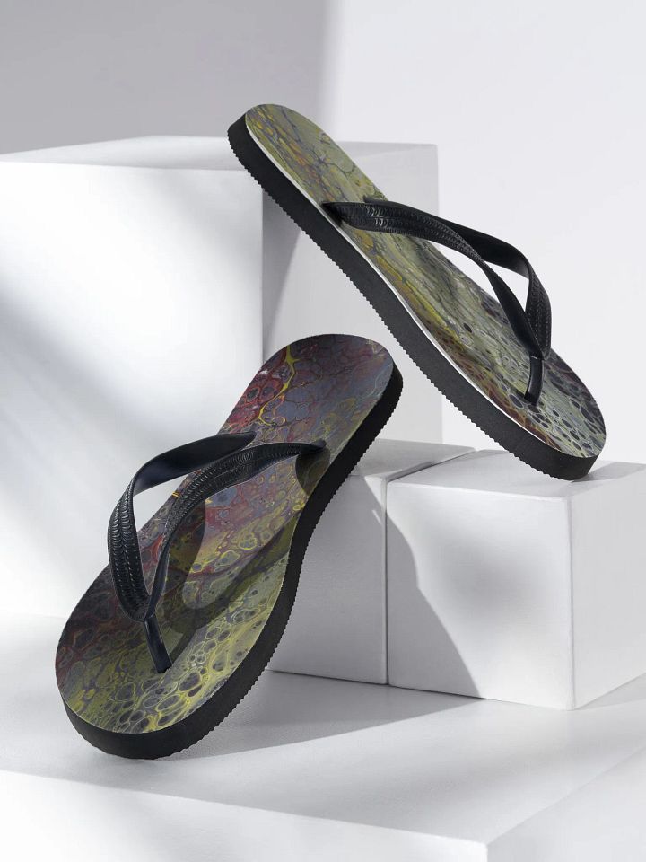 Amphibian 02 - Abstract Acrylic Pour Print, Flip-Flops product image (2)