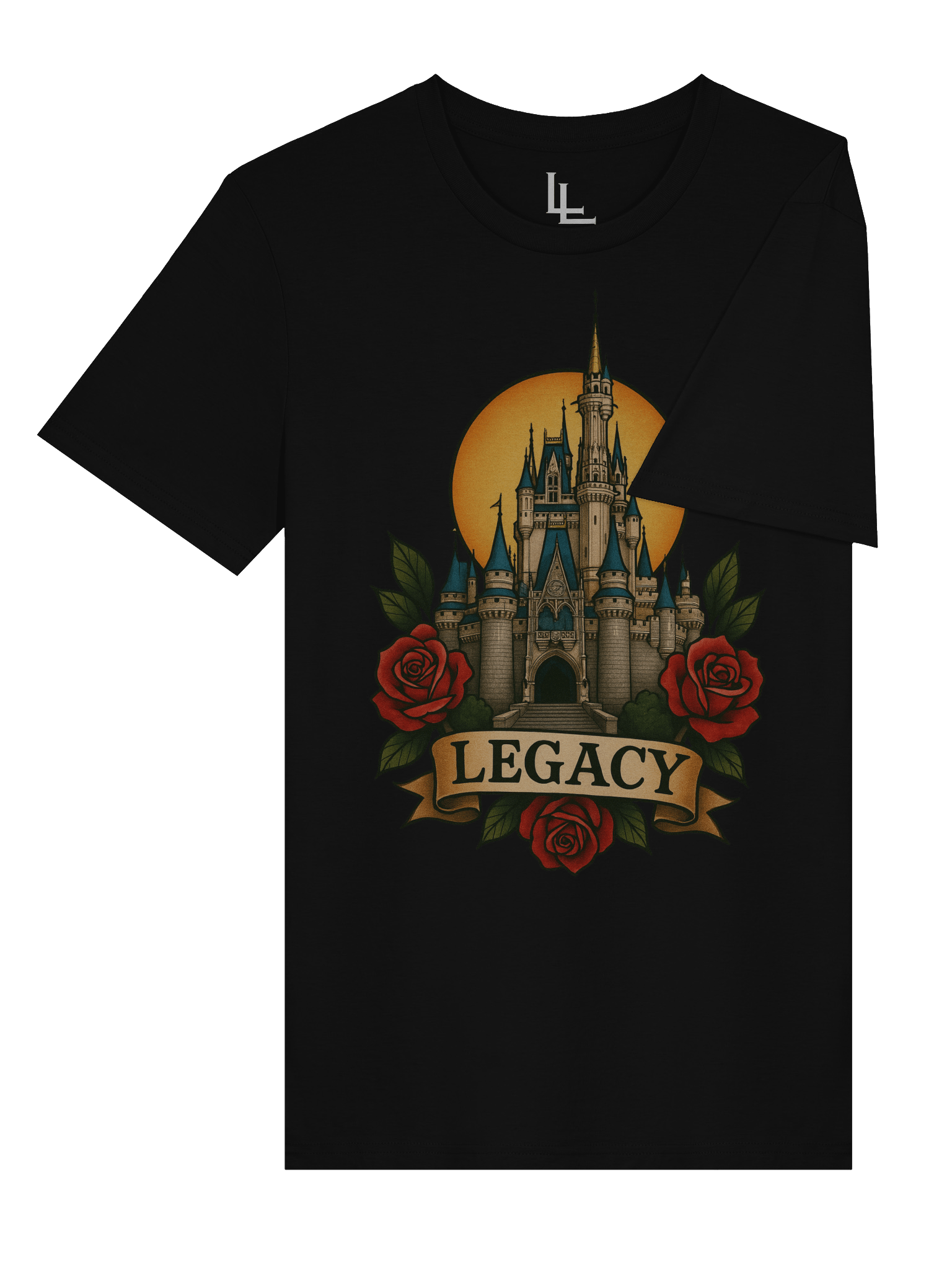 Neo-Traditional Magic Kingdom Tee | Black product image (4)