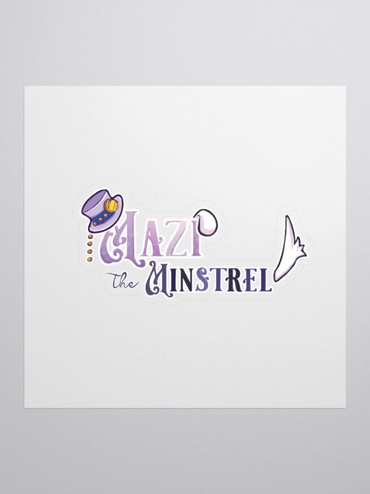 Mazi The Minstrel Logo Sticker product image (3)