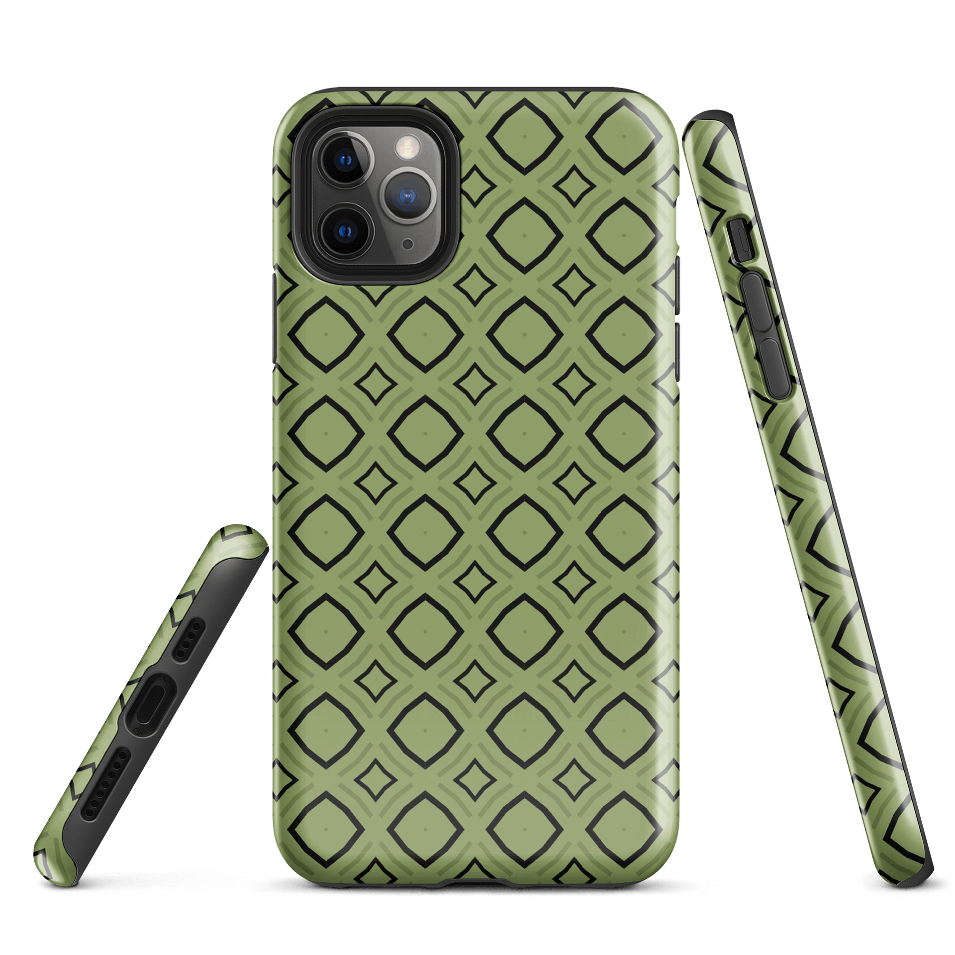 Bumble Delight Geometric Pattern Tough iPhone Case product image (5)