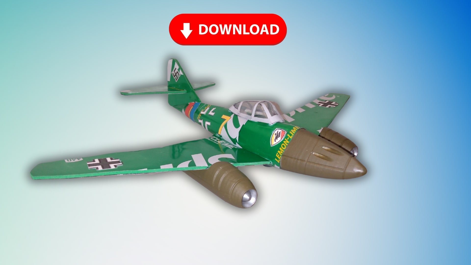 Soda Can Messerschmitt ME-262 DIGITAL Plans product image (1)