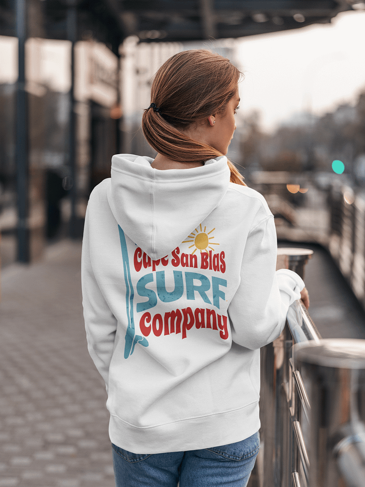 Surf Gulf County White Hoodie product image (1)