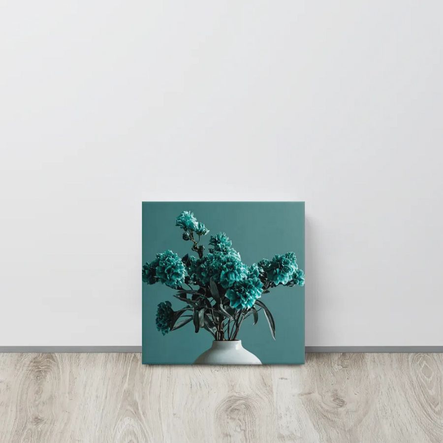 Teal Flower Wall Art #576 product image (9)